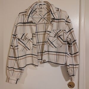 Ashley Plaid Cropped Jacket